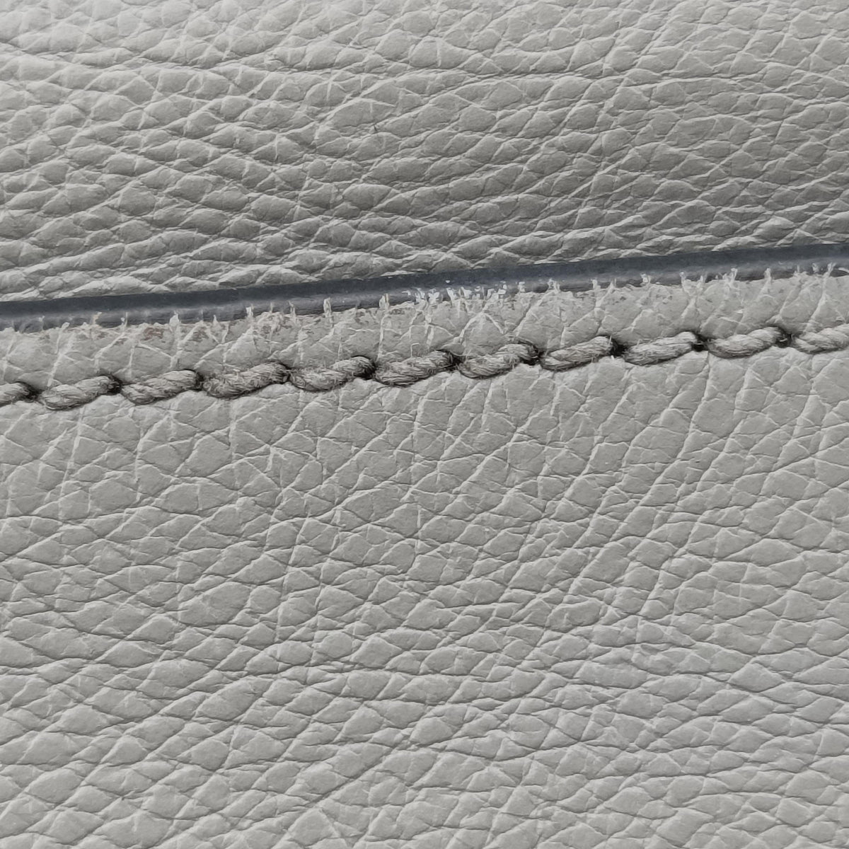 Pre-owned Prada Glace Twin Pocket Tote Grey leather B2625M handbag | stylenewstar
