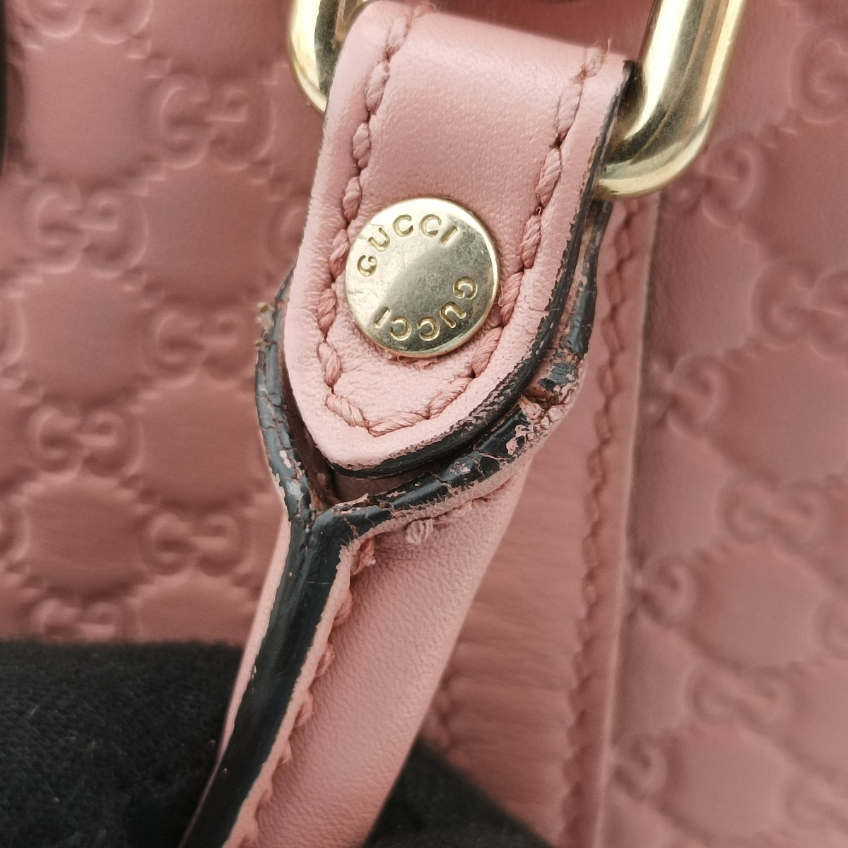 Pre-owned Gucci Microguccissima Pink Leather 449654 shoulderbag | stylenewstar
