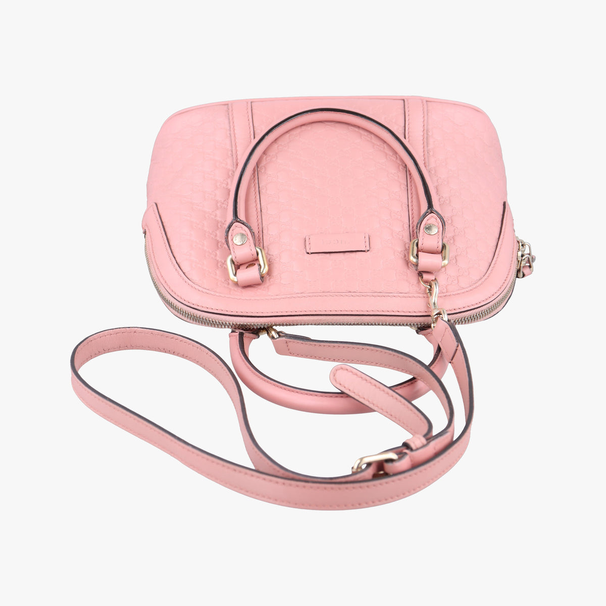 Pre-owned Gucci Microguccissima Pink Leather 449654 shoulderbag | stylenewstar