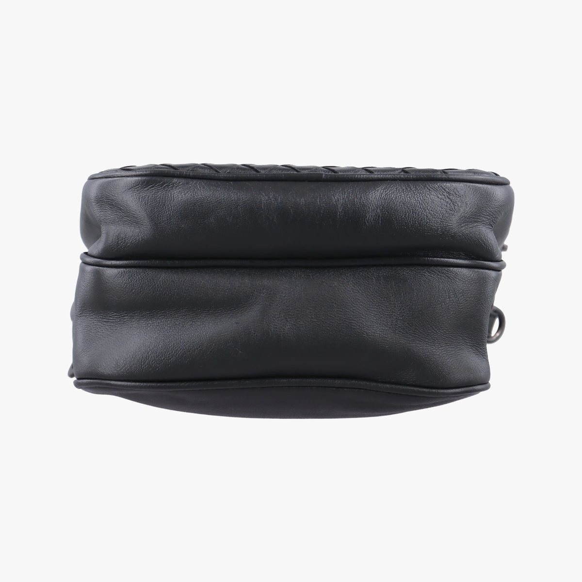 Pre-owned Bottega Veneta Intrecciato Black × Beige Lambskin  shoulderbag | stylenewstar