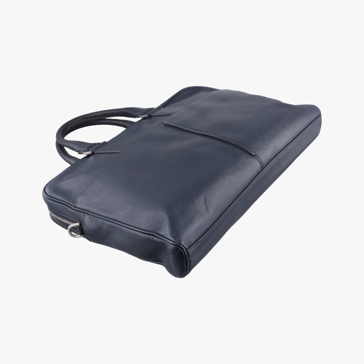 Pre-owned Dior Homme Zip Briefcase Navy leather  shoulderbag | stylenewstar