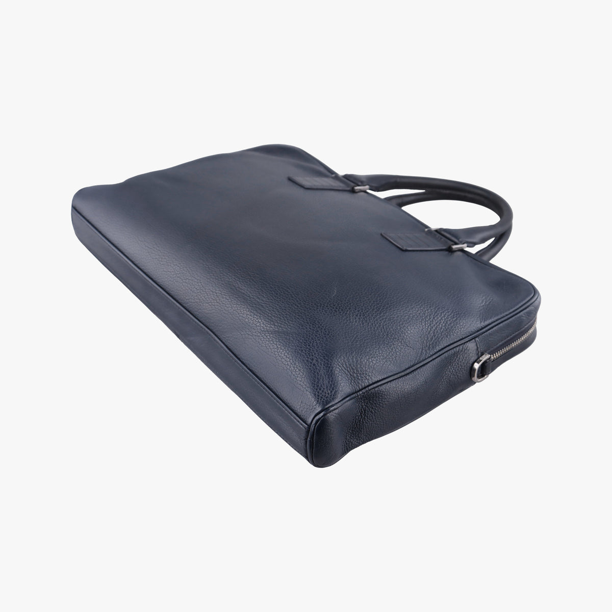 Pre-owned Dior Homme Zip Briefcase Navy leather  shoulderbag | stylenewstar