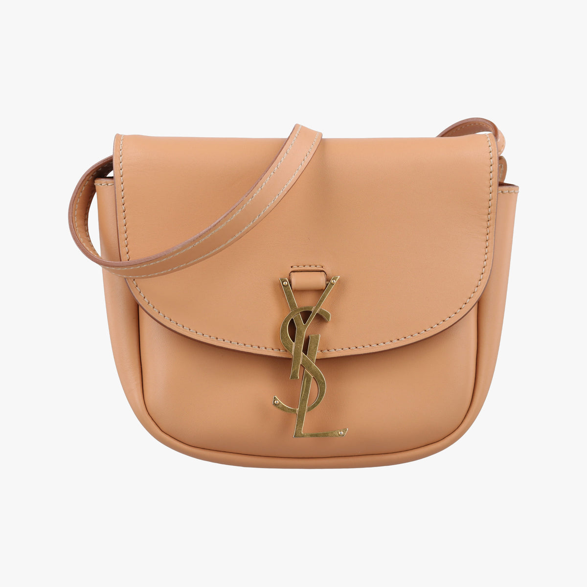 Secondhand Yves Saint Laurent KAIA small Beige Leather 619740 shoulderbag | stylenewstar