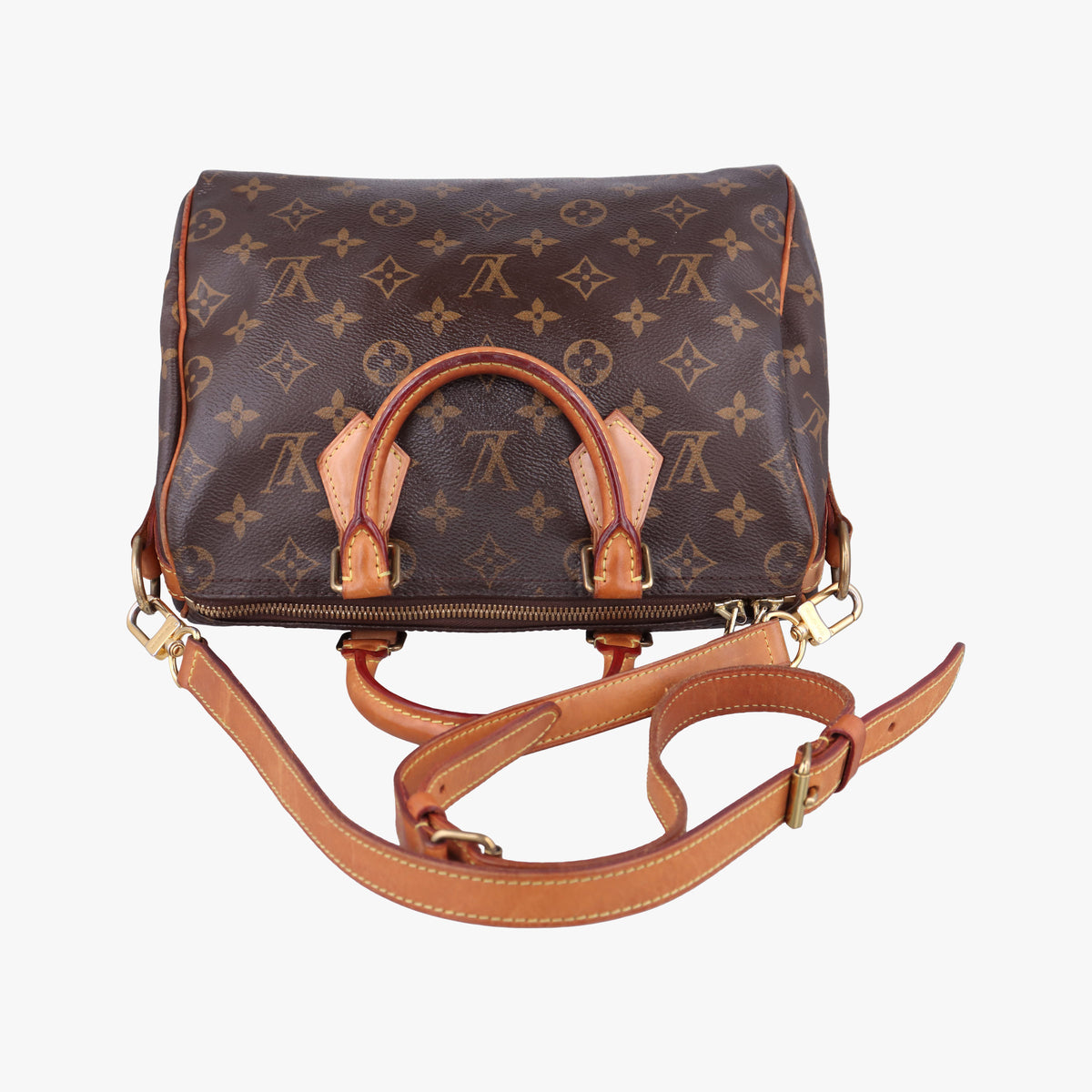 Vintage Louis Vuitton Speedy 25 brown Monogram Canvas M41113 shoulderbag | stylenewstar