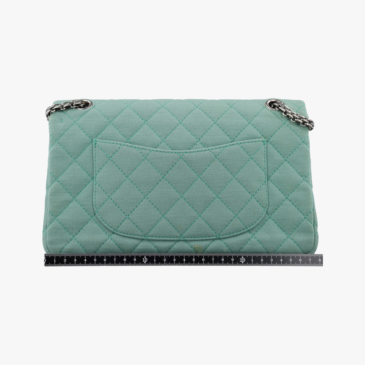 Secondhand Chanel 2.55 Matelasse Green Fabric A66985 shoulderbag | stylenewstar