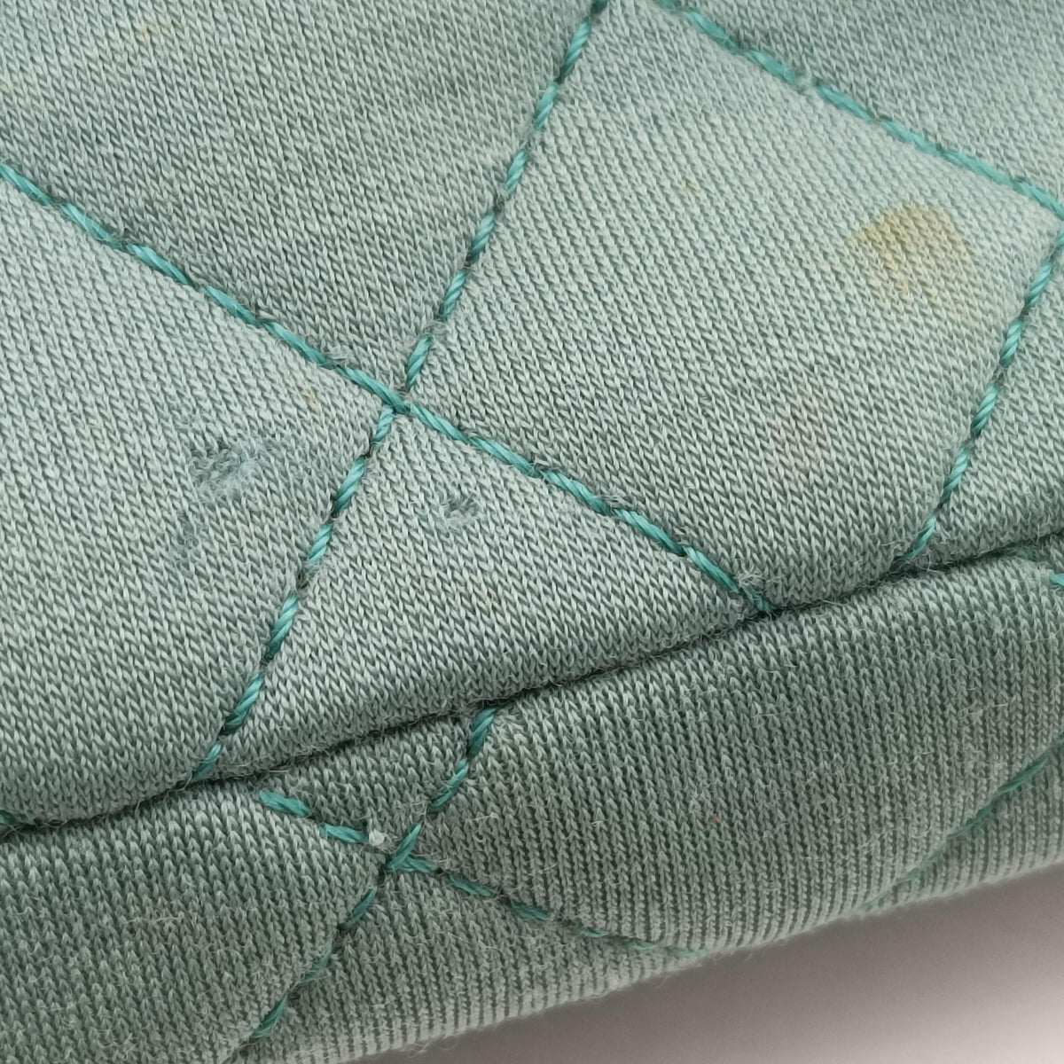 Secondhand Chanel 2.55 Matelasse Green Fabric A66985 shoulderbag | stylenewstar