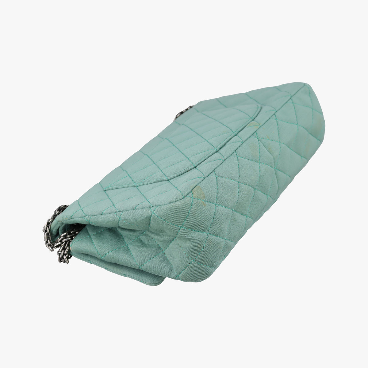 Secondhand Chanel 2.55 Matelasse Green Fabric A66985 shoulderbag | stylenewstar