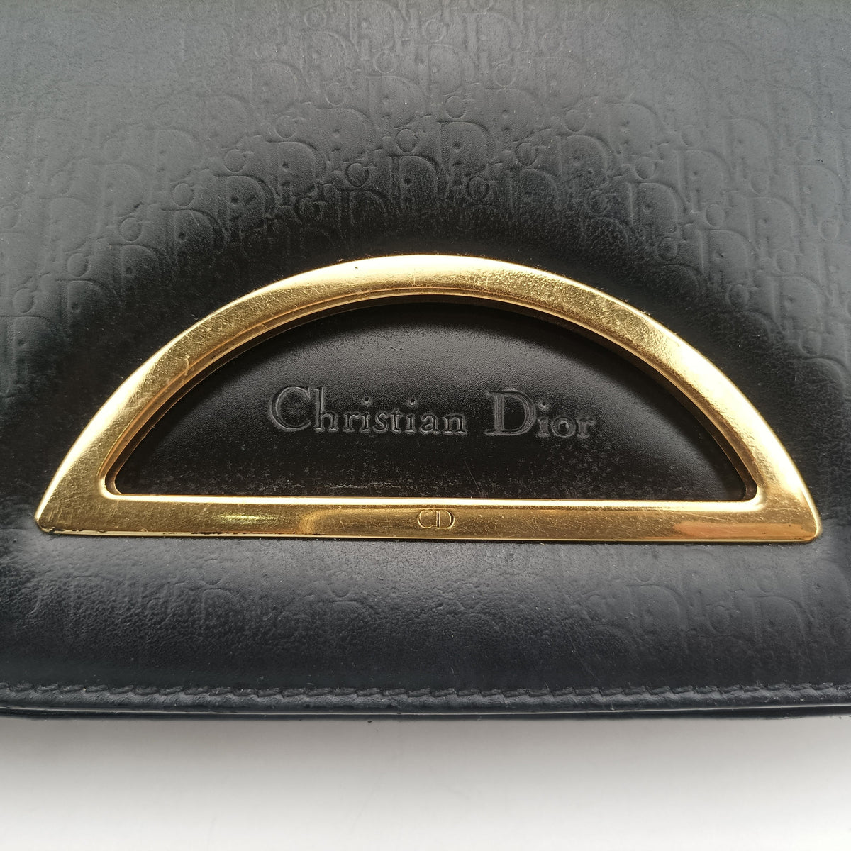 Pre-owned Christian Dior Malice pearl Black patent  shoulderbag | stylenewstar