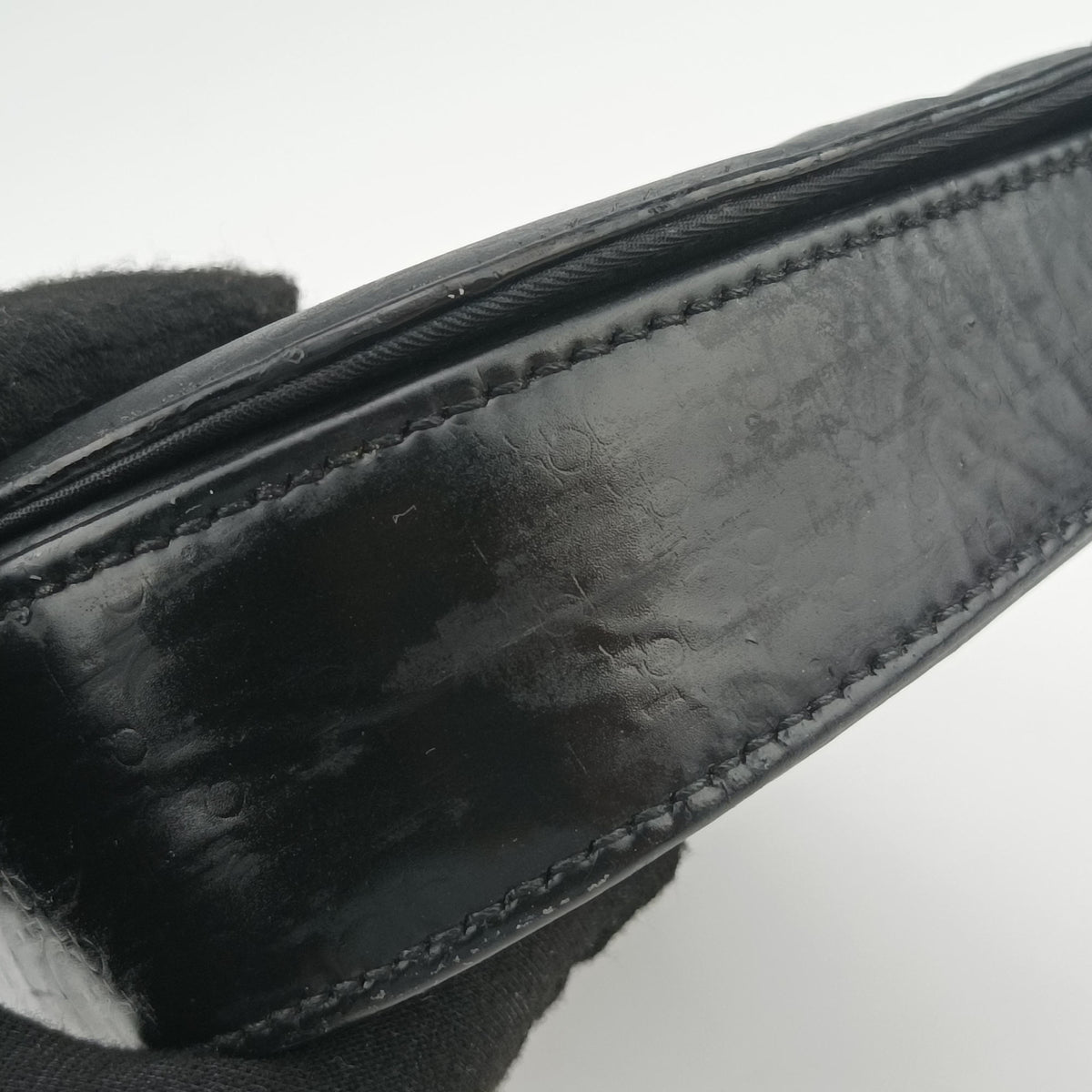 Pre-owned Christian Dior Malice pearl Black patent  shoulderbag | stylenewstar