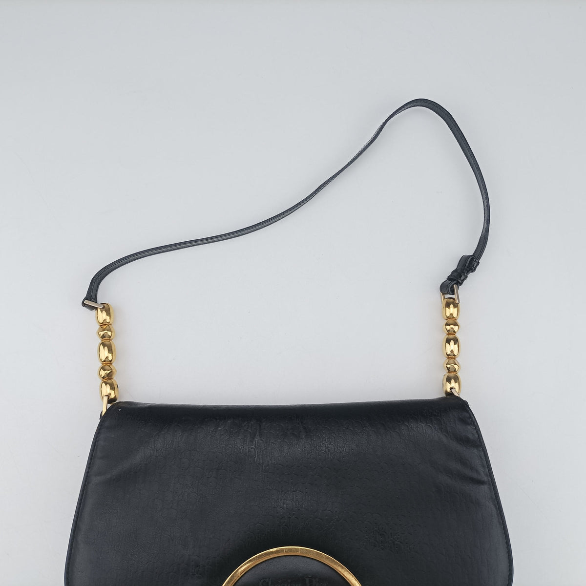 Vintage Christian Dior Malice pearl Black patent  shoulderbag | stylenewstar