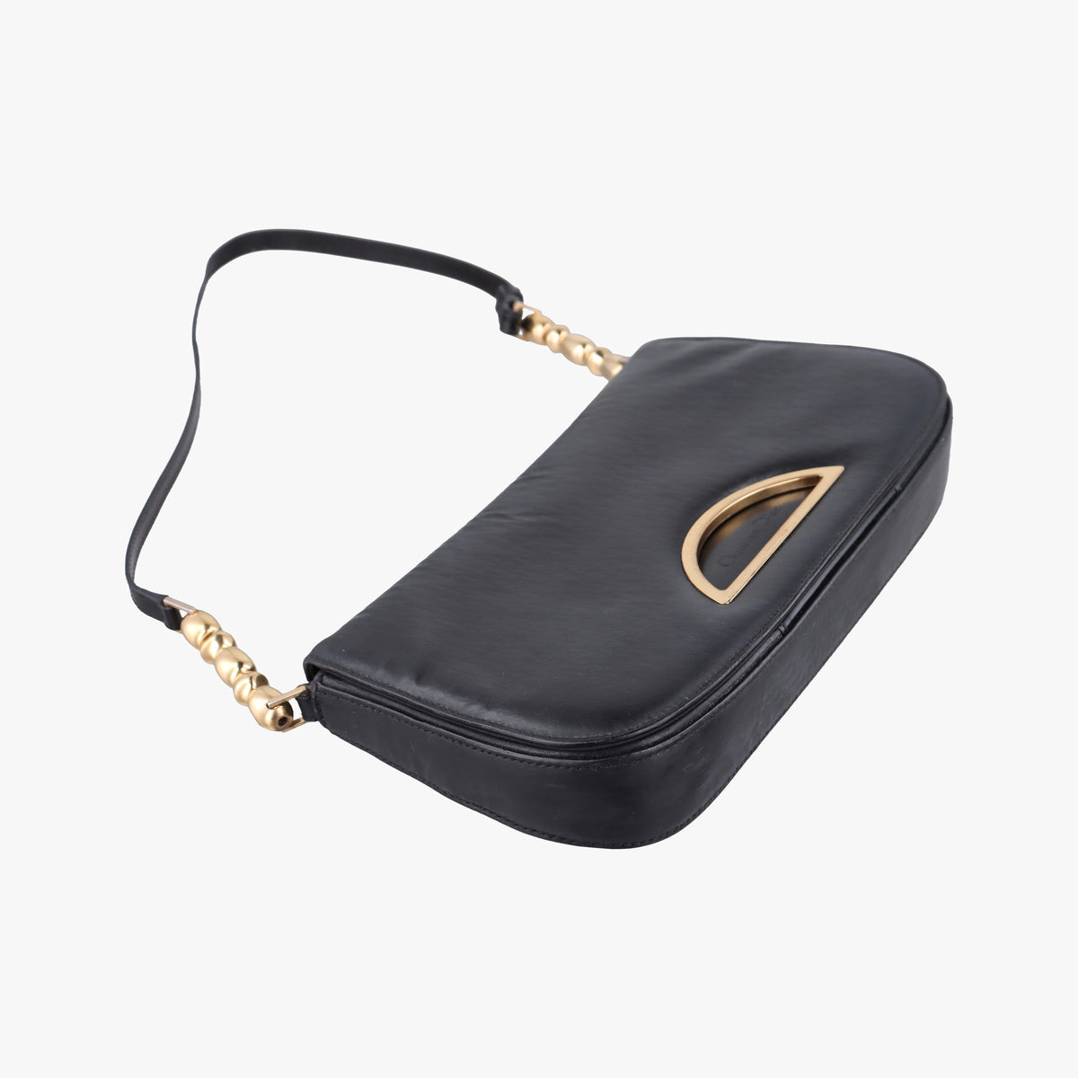 Pre-owned Christian Dior Malice pearl Black patent  shoulderbag | stylenewstar