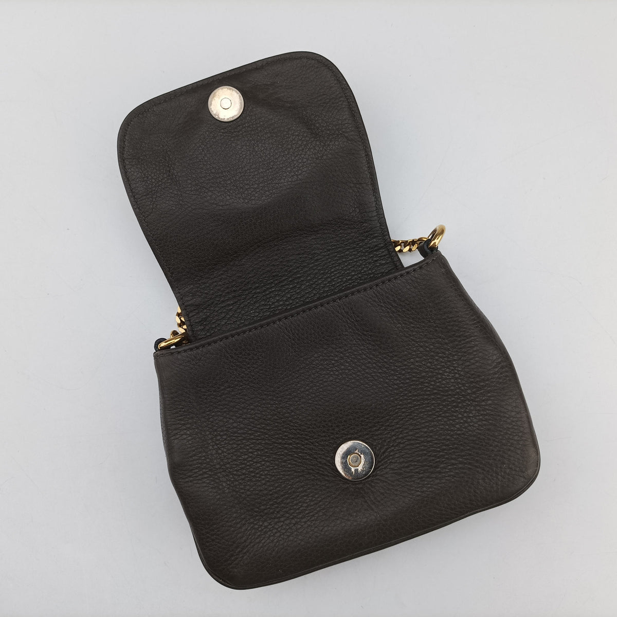 Vintage Gucci 1973 Double G Brown Leather 251821 shoulderbag | stylenewstar