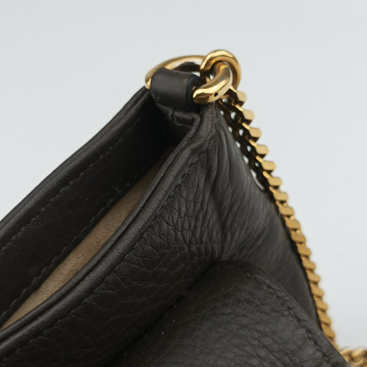 Vintage Gucci 1973 Double G Brown Leather 251821 shoulderbag | stylenewstar