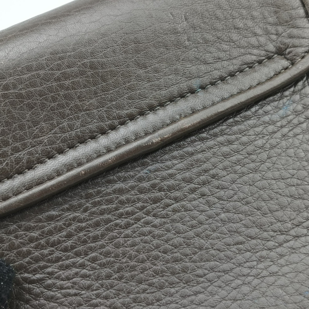 Vintage Gucci 1973 Double G Brown Leather 251821 shoulderbag | stylenewstar