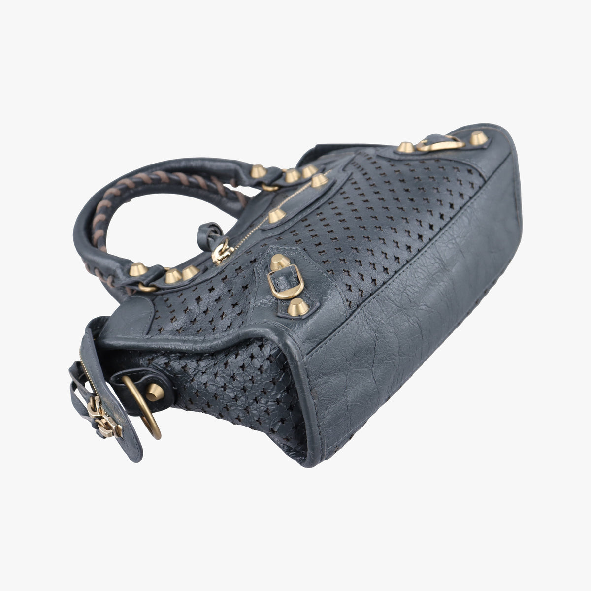 Pre-owned Balenciaga Classic City Grey lambskin  shoulderbag | stylenewstar