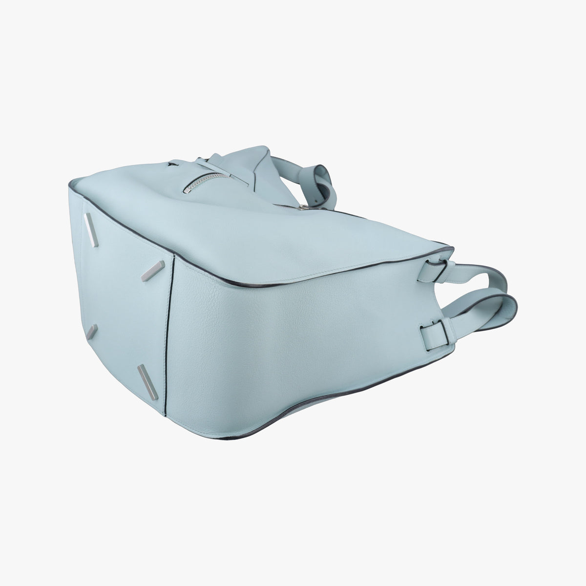 Pre-owned Loewe Hammock Blue Leather  shoulderbag | stylenewstar