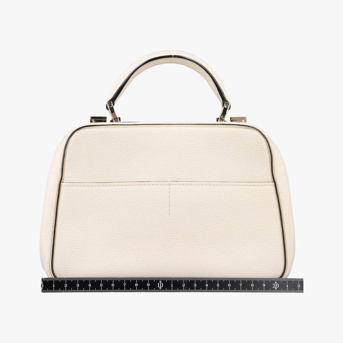 Vintage Valextra Serie Esse Mini White Leather  shoulderbag | stylenewstar