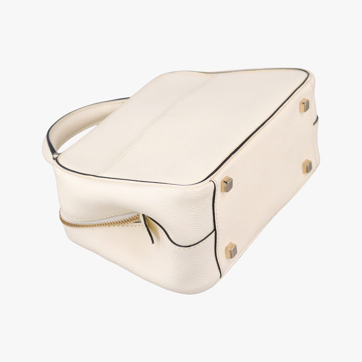 Vintage Valextra Serie Esse Mini White Leather  shoulderbag | stylenewstar