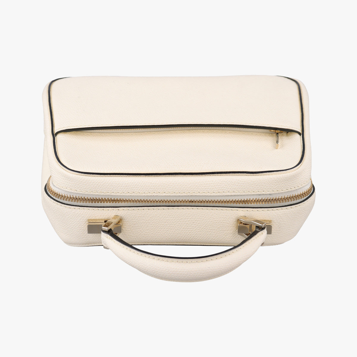 Vintage Valextra Serie Esse Mini White Leather  shoulderbag | stylenewstar