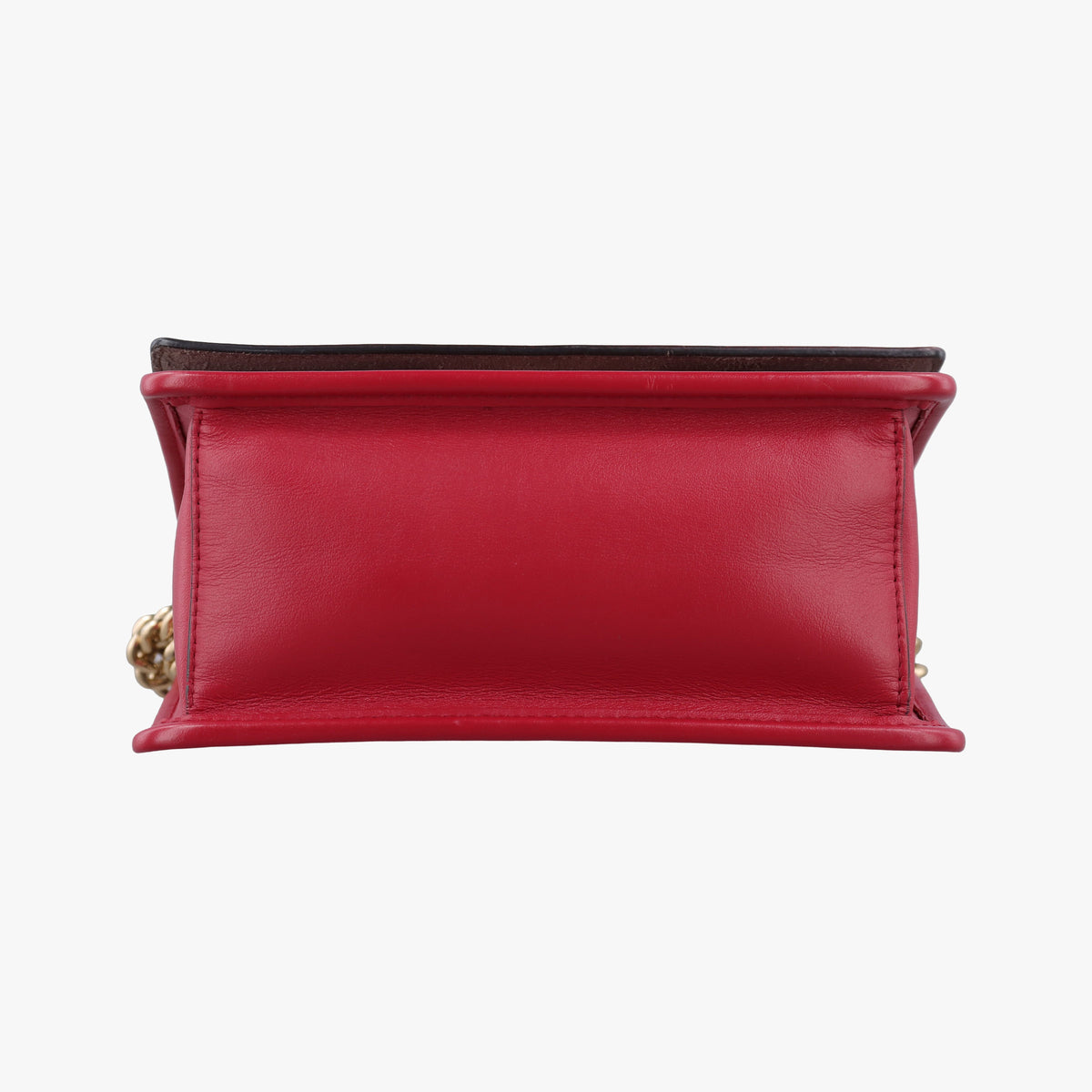 Pre-owned Fendi KAN I F Red Leather 8BT286 shoulderbag | stylenewstar