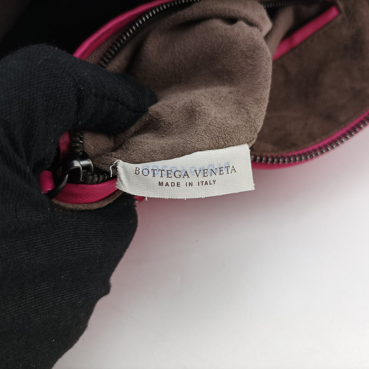 Pre-owned Bottega Veneta Nodini Intrecciato Pink Lambskin  shoulderbag | stylenewstar