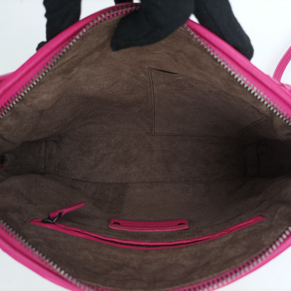 Pre-owned Bottega Veneta Nodini Intrecciato Pink Lambskin  shoulderbag | stylenewstar