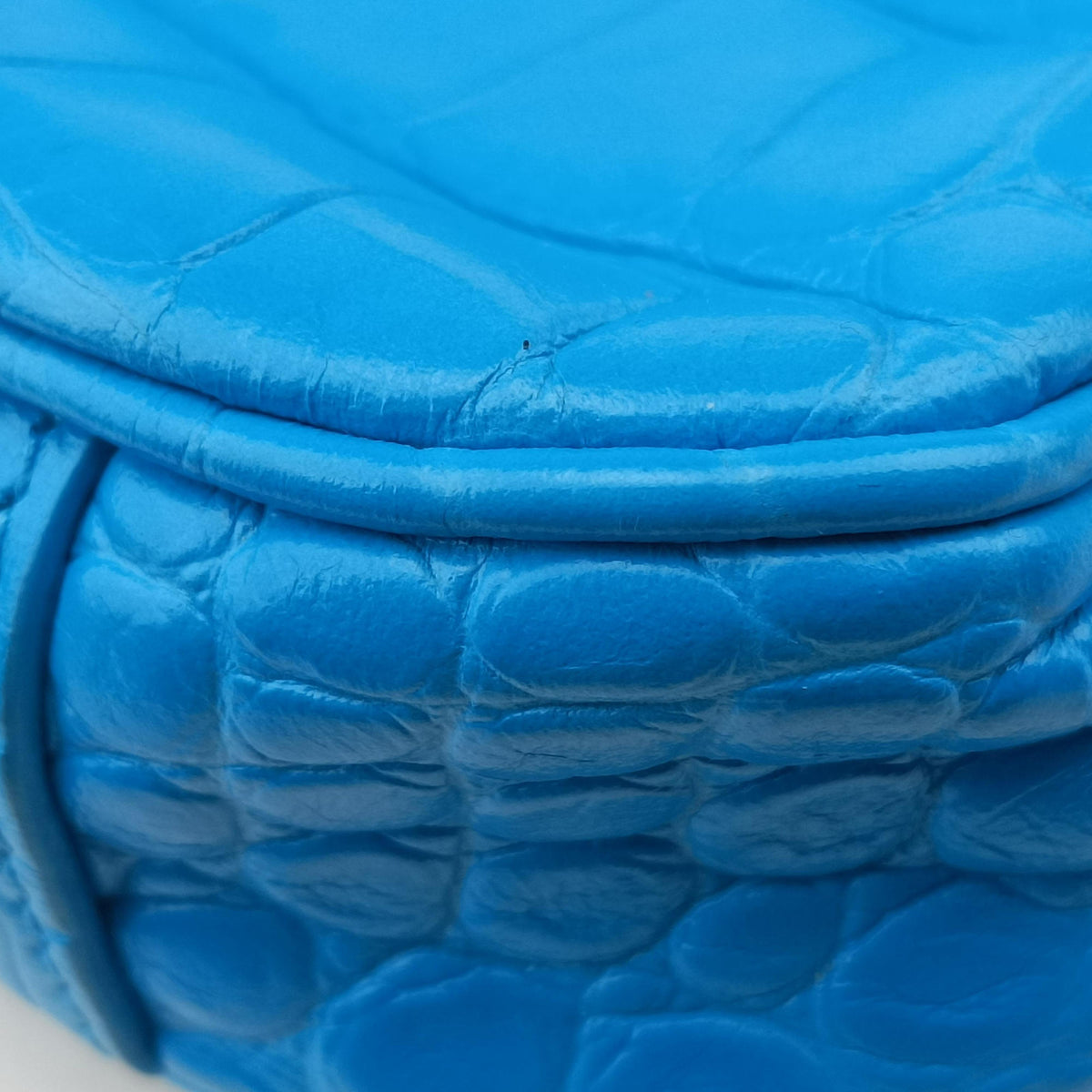 Pre-owned Balenciaga Le Cagole Blue Leather  shoulderbag | stylenewstar