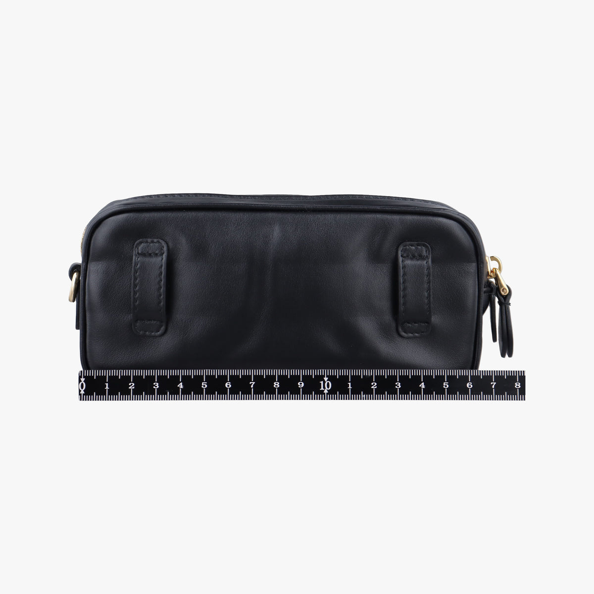 Vintage Miu Miu Logo belt Black leather  bum bag/waist bag | stylenewstar