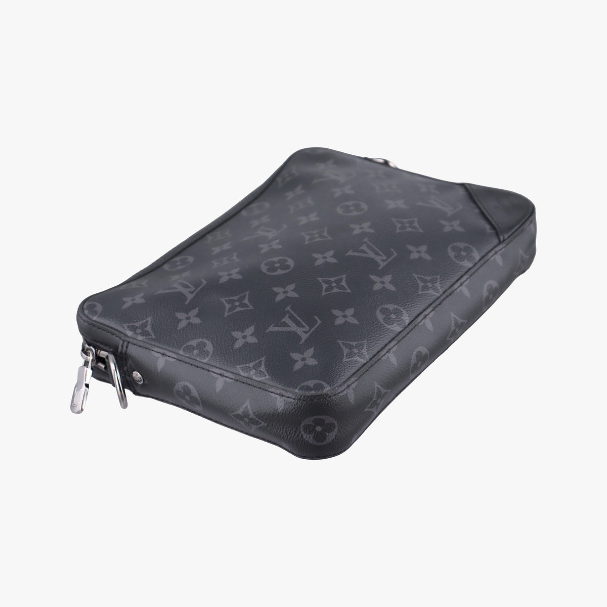 Pre-owned Louis Vuitton Trio Messenger Gris Monogram Shadow M46603 shoulderbag | stylenewstar