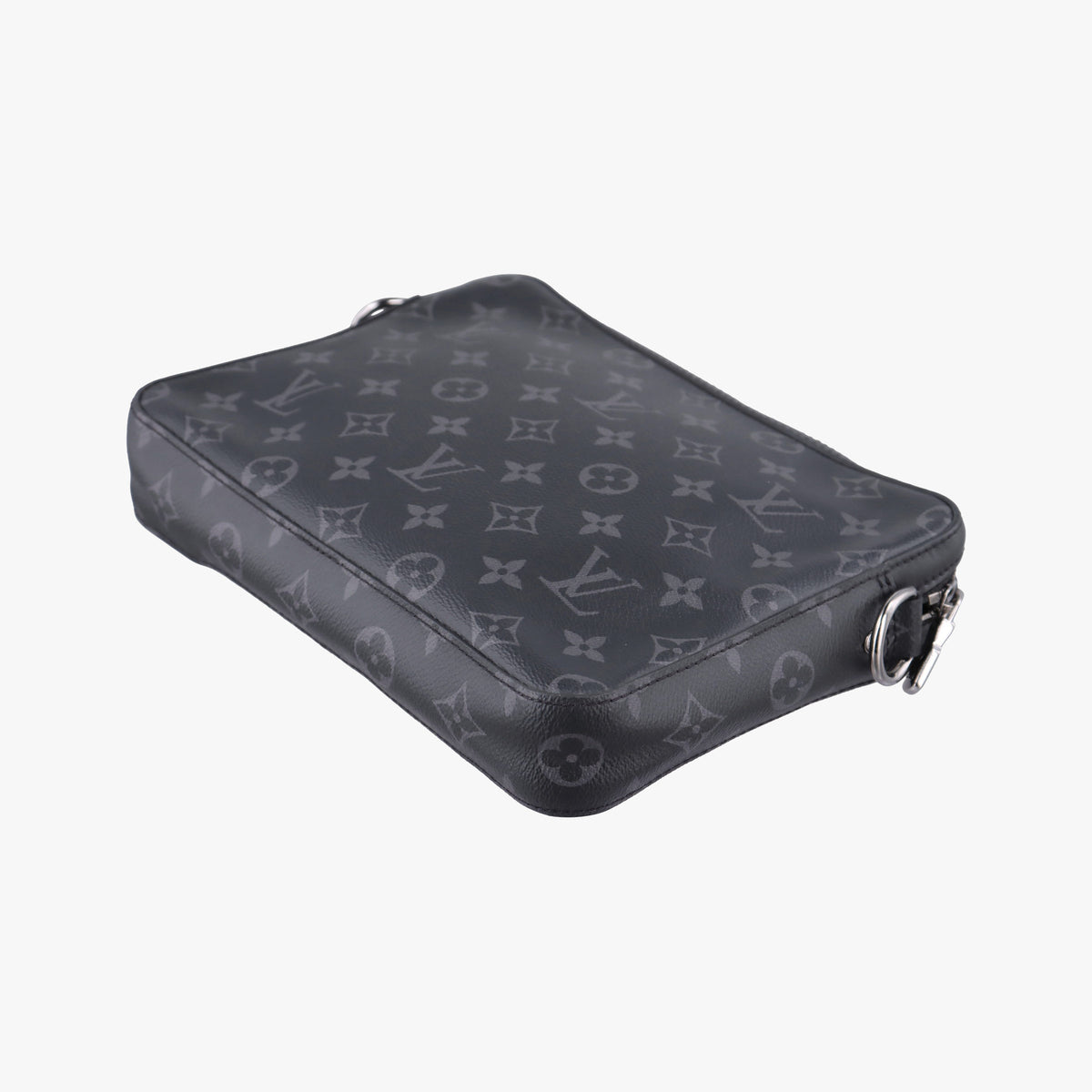 Pre-owned Louis Vuitton Trio Messenger Gris Monogram Shadow M46603 shoulderbag | stylenewstar