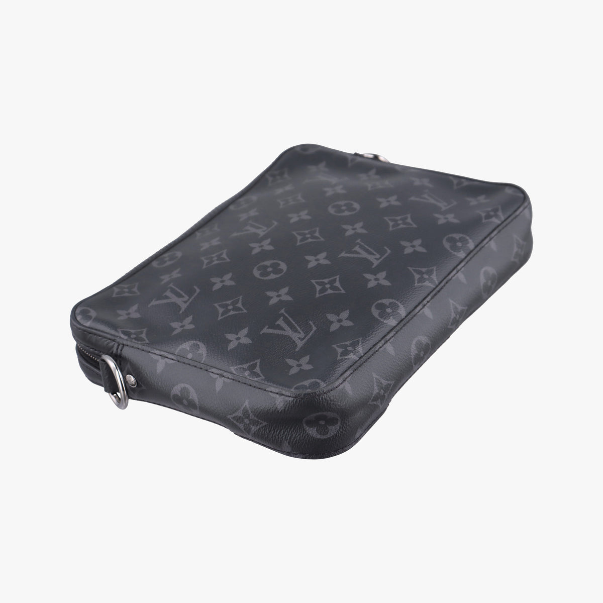 Pre-owned Louis Vuitton Trio Messenger Gris Monogram Shadow M46603 shoulderbag | stylenewstar