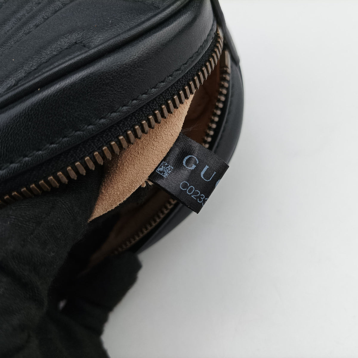 Vintage Gucci GG Marmont Black Leather 476434 bum bag/waist bag | stylenewstar