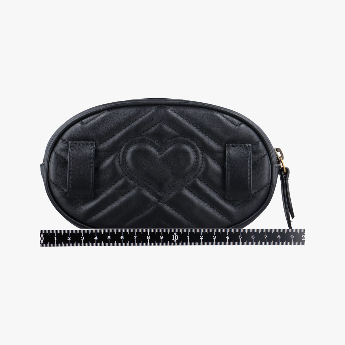 Vintage Gucci GG Marmont Black Leather 476434 bum bag/waist bag | stylenewstar