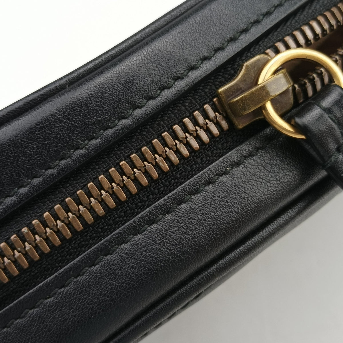Vintage Gucci GG Marmont Black Leather 476434 bum bag/waist bag | stylenewstar