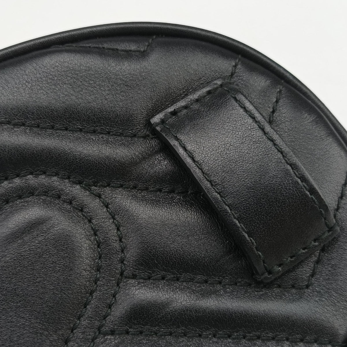 Vintage Gucci GG Marmont Black Leather 476434 bum bag/waist bag | stylenewstar