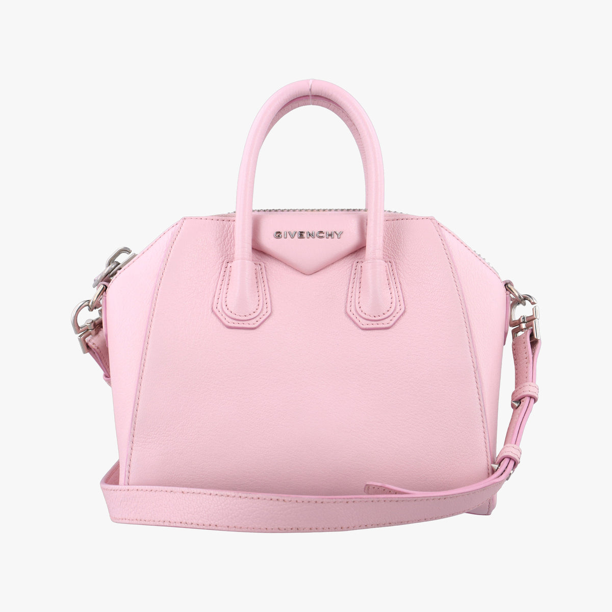 Pre-owned Givenchy Antigona Pink Leather  shoulderbag | stylenewstar