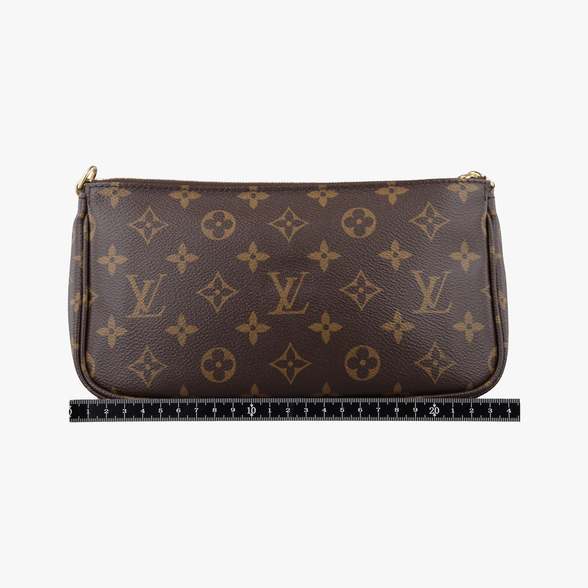 Secondhand Louis Vuitton MULTI POCHETTE ACCESSOIRES brown×khaki Monogram Canvas M44813 shoulderbag | stylenewstar