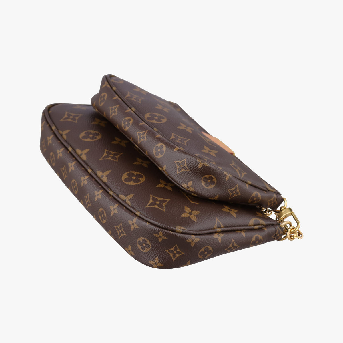 Secondhand Louis Vuitton MULTI POCHETTE ACCESSOIRES brown×khaki Monogram Canvas M44813 shoulderbag | stylenewstar