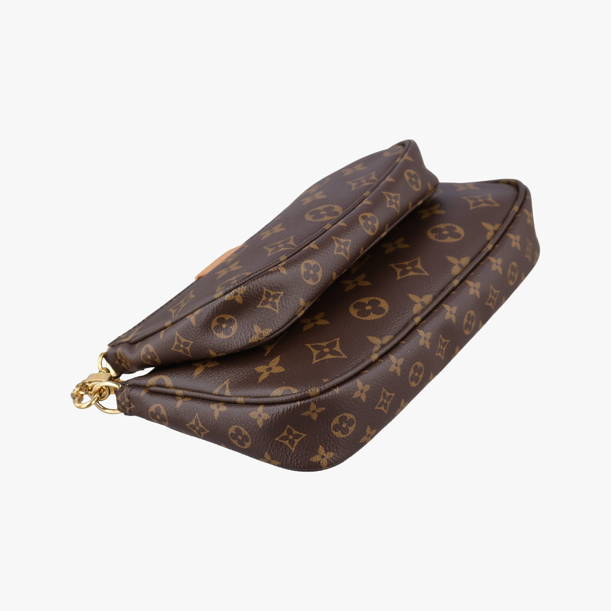 Secondhand Louis Vuitton MULTI POCHETTE ACCESSOIRES brown×khaki Monogram Canvas M44813 shoulderbag | stylenewstar