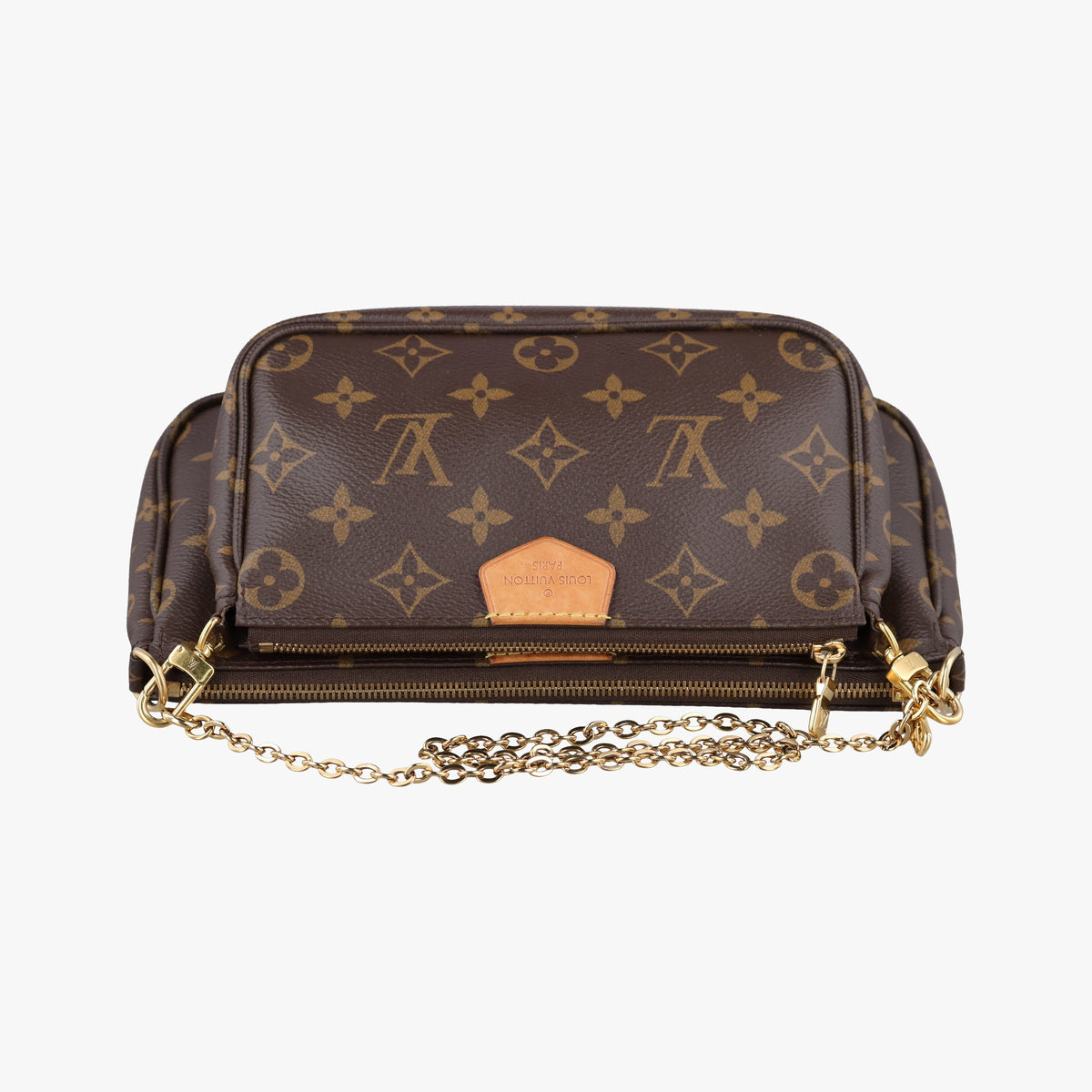 Secondhand Louis Vuitton MULTI POCHETTE ACCESSOIRES brown×khaki Monogram Canvas M44813 shoulderbag | stylenewstar