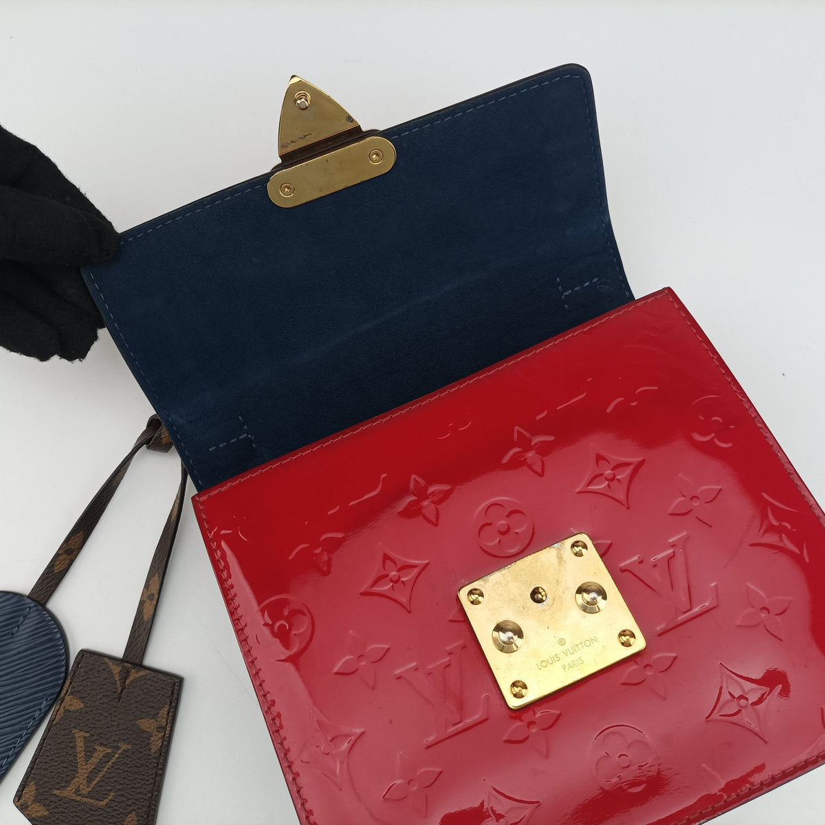 Pre-owned Louis Vuitton Spring street PM Scarlet Red Vernis×Epi×Monogram Canvas M90505 shoulderbag | stylenewstar