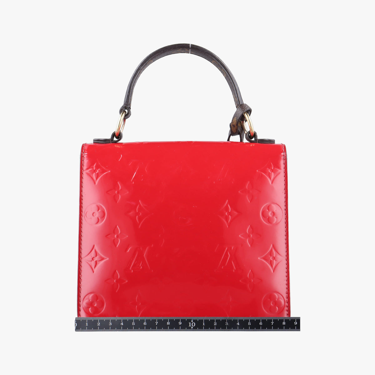 Pre-owned Louis Vuitton Spring street PM Scarlet Red Vernis×Epi×Monogram Canvas M90505 shoulderbag | stylenewstar