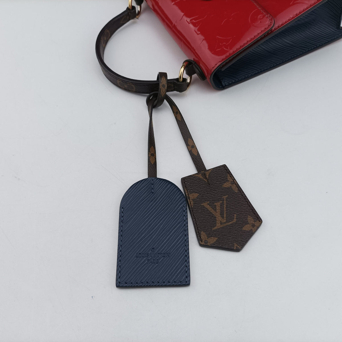 Pre-owned Louis Vuitton Spring street PM Scarlet Red Vernis×Epi×Monogram Canvas M90505 shoulderbag | stylenewstar