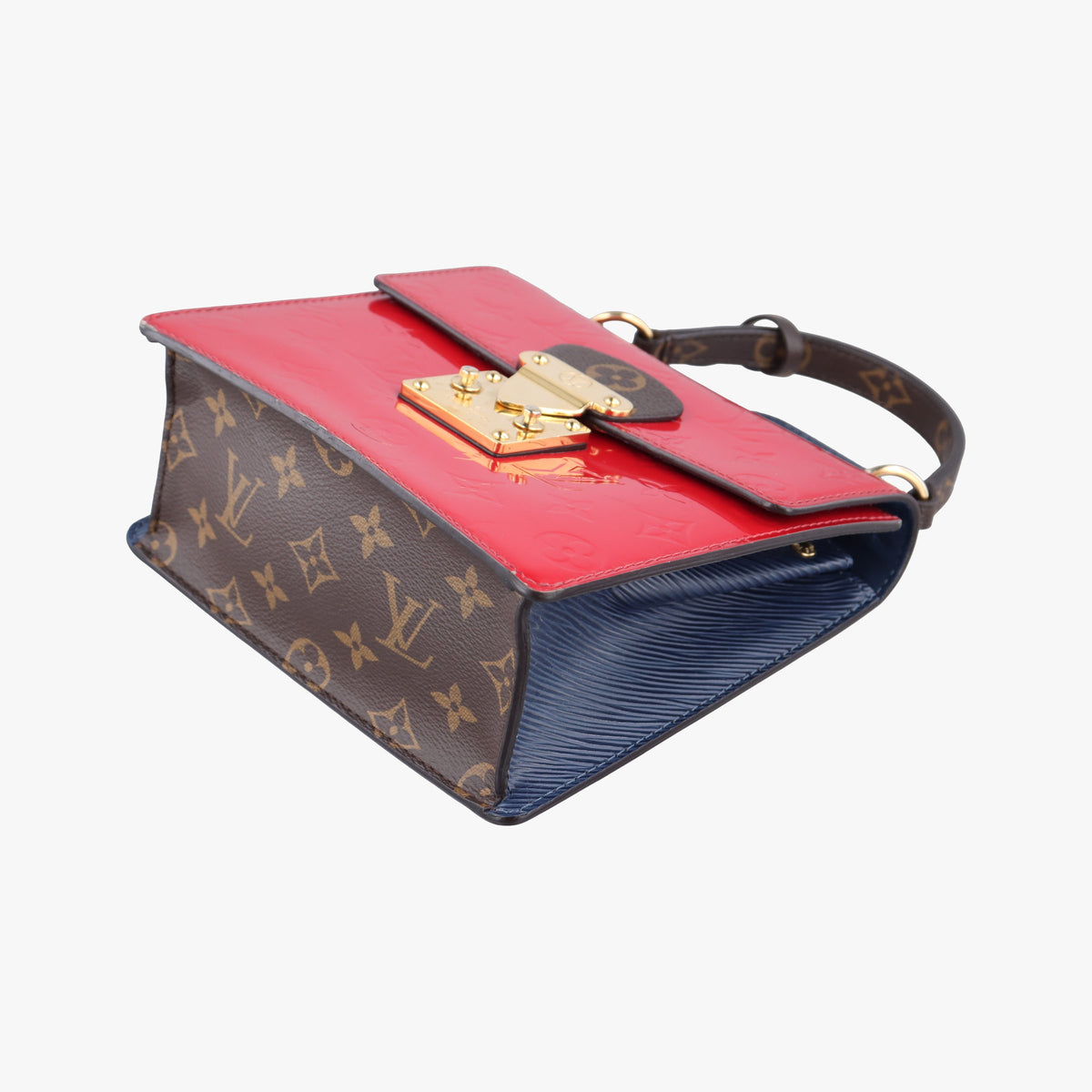 Pre-owned Louis Vuitton Spring street PM Scarlet Red Vernis×Epi×Monogram Canvas M90505 shoulderbag | stylenewstar