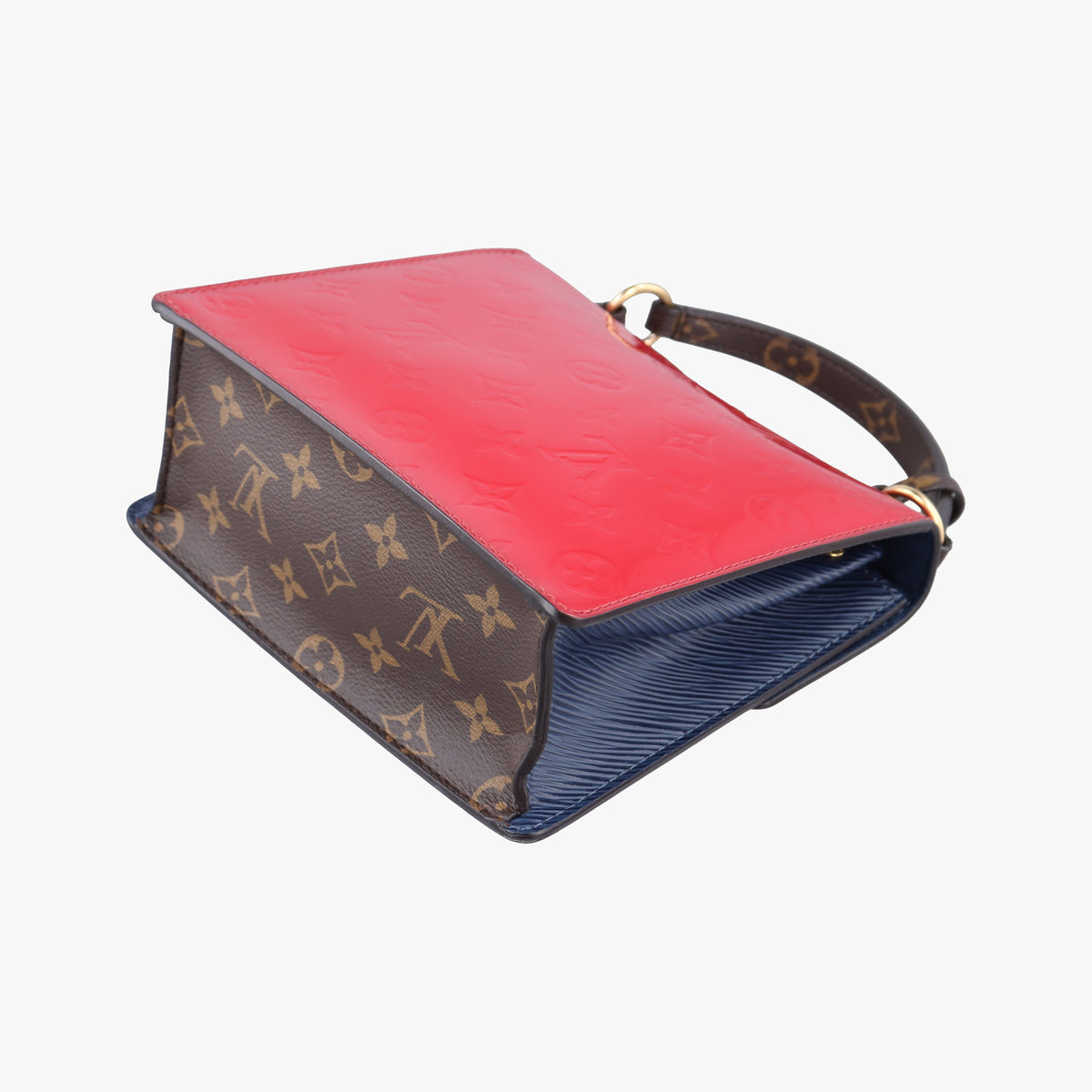 Pre-owned Louis Vuitton Spring street PM Scarlet Red Vernis×Epi×Monogram Canvas M90505 shoulderbag | stylenewstar
