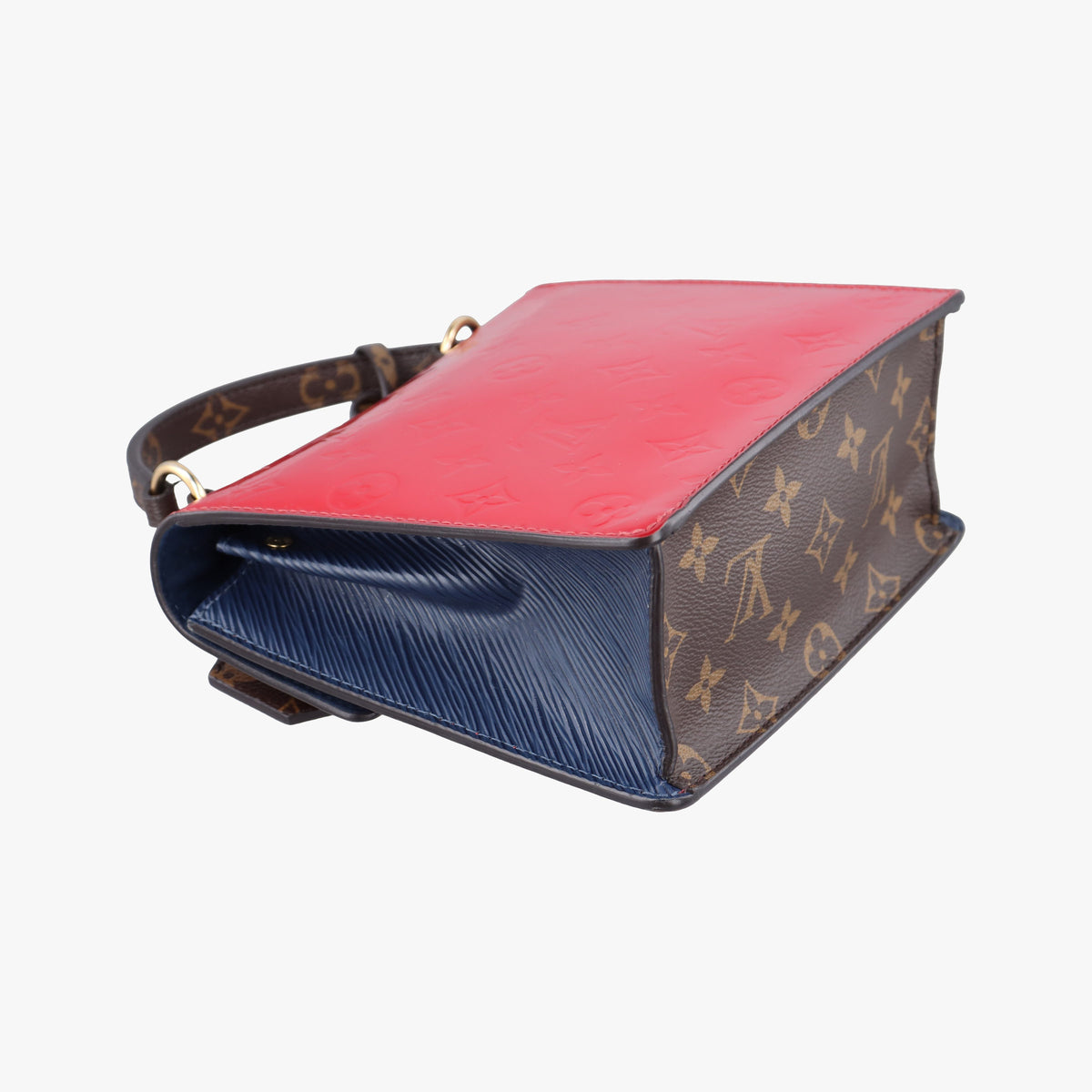 Pre-owned Louis Vuitton Spring street PM Scarlet Red Vernis×Epi×Monogram Canvas M90505 shoulderbag | stylenewstar