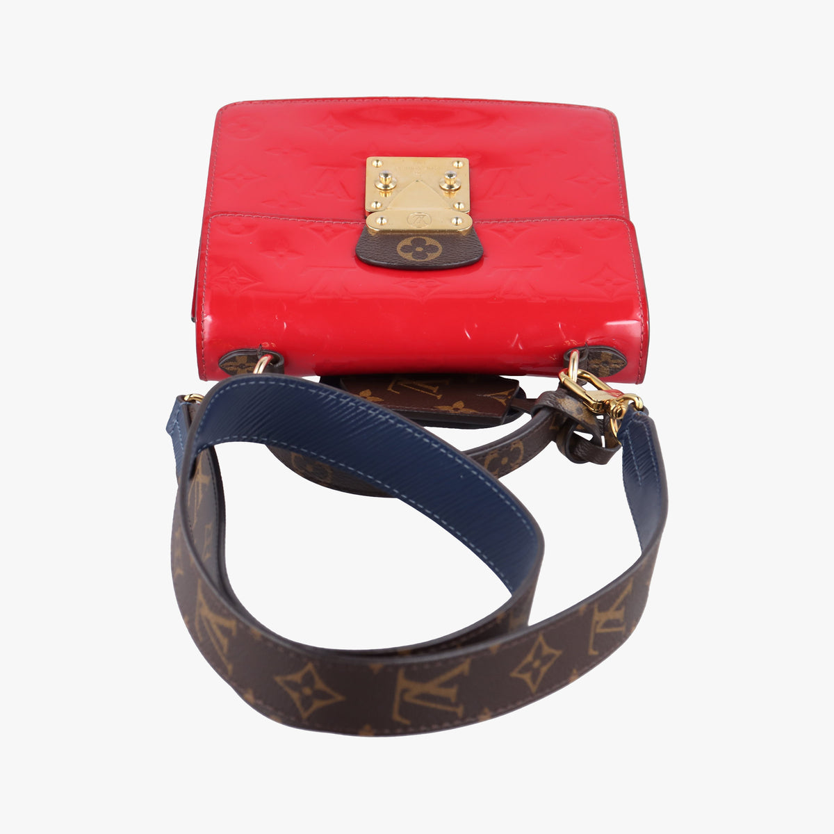 Pre-owned Louis Vuitton Spring street PM Scarlet Red Vernis×Epi×Monogram Canvas M90505 shoulderbag | stylenewstar