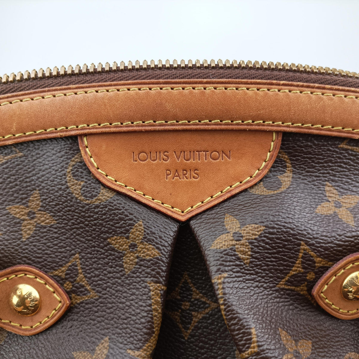 Pre-owned Louis Vuitton TIVOLI GM Brown Monogram Canvas M40144 handbag | stylenewstar
