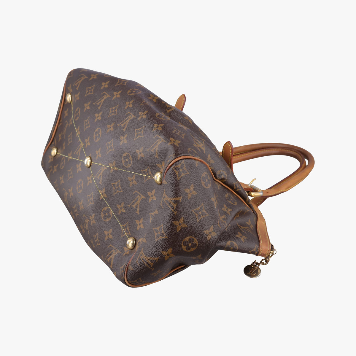 Pre-owned Louis Vuitton TIVOLI GM Brown Monogram Canvas M40144 handbag | stylenewstar