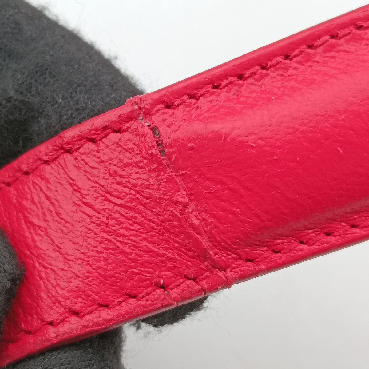 Pre-owned Christian Dior Granville Red lambskin  shoulderbag | stylenewstar